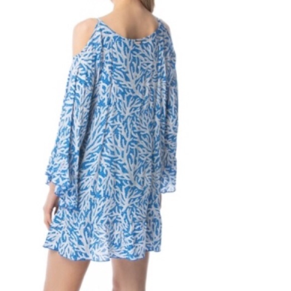 NWT MICHAEL Michael Kors Swim Cove Up Tunic Dress ~ in Grecian Blue - Picture 2 of 14